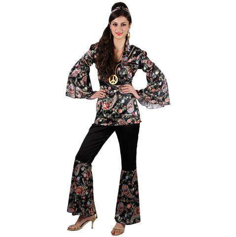 Hippie Peace Loving Gorgeous Ladies Fancy Dress 60?s 70?s Costume Hippie Peace Loving Gorgeous Ladies Fancy Dress 60?s 70?s Costume